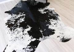 Salt Pepper Black & White Cowhide Rug (Size: 230 X 180 CM) CHR2170