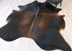 Reddish Cowhide Rug (Size: 260 X 210 CM) CHR2183