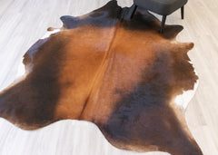 Reddish Cowhide Rug (Size: 240 X 200 CM) CHR2186