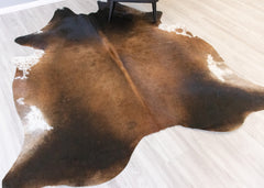 Reddish Cowhide Rug (Size: 230 X 200 CM) CHR2187