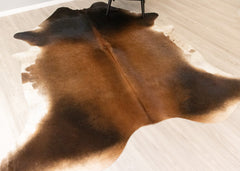Reddish Cowhide Rug (Size: 260 X 230 CM) CHR2191