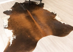 Reddish Cowhide Rug (Size: 230 X 200 CM) CHR2193