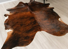 Dark Brindle Cowhide Rug (Size: 240 X 200 CM) CHR2507