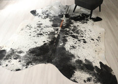 Salt Pepper Black & White Cowhide Rug (Size: 250 X 210 CM) CHR2744