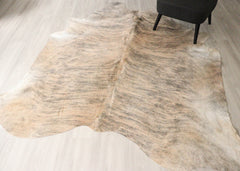 Light Brindle Cowhide Rug (Size: 240 X 220 CM) CHR2719