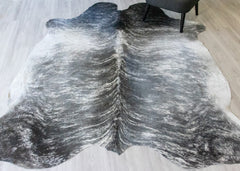 (Rare) Grey Brindle Cowhide Rug (Size: 240 X 220 CM) CHR1875
