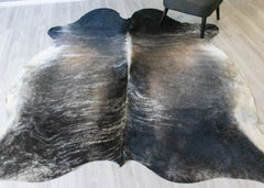 (Rare) Grey Brindle Cowhide Rug (Size: 240 X 220 CM) CHR1876