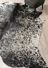 Salt Pepper Black & White Cowhide Rug (Size: 270 X 240 CM) CHR2439