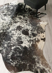 (Rare) Salt Pepper Tri-Color Cowhide Rug (Size: 240 X 220 CM) CHR2447