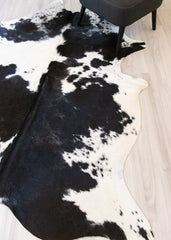 Salt Pepper Black & White Cowhide Rug (Size: 220 X 170 CM) CHR2095