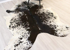 Salt Pepper Black & White Cowhide Rug (Size: 230 X 200 CM) CHR2147