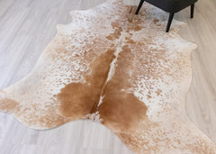Salt Pepper Brown & White Cowhide Rug (Size: 230 X 180 CM) CHR 2100
