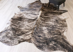 (Rare) Grey Brindle Cowhide Rug (Size: 270 X 220 CM) CHR2064