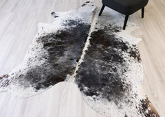 Salt Pepper Black & White Cowhide Rug (Size: 220 X 170 CM) CHR2105