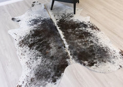 Salt Pepper Black & White Cowhide Rug (Size: 220 X 170 CM) CHR2105