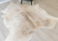 (Rare) Light Brindle Cowhide Rug (Size: 220 X 200 CM) CHR2068