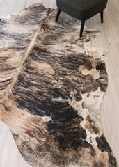 (Rare) Exotic Tricolor Cowhide Rug (Size: 250 X 220 CM) CHR2070