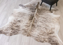 (Rare) Light Brindle Cowhide Rug (Size: 230 X 190 CM) CHR2074