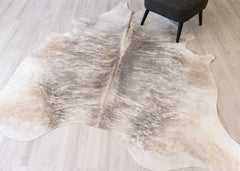 (Rare) Grey Brindle Cowhide Rug (Size: 230 X 210 CM) CHR2075