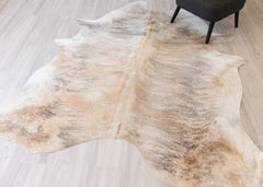 (Rare) Light Brindle Cowhide Rug (Size: 230 X 200 CM) CHR2077