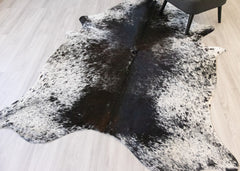 Salt Pepper Black & White Cowhide Rug (Size: 250 X 180 CM) CHR2134