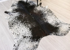 Salt Pepper Black & White Cowhide Rug (Size: 250 X 180 CM) CHR2134