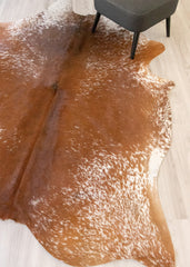 Salt Pepper Brown & White Cowhide Rug (Size: 260 X 200 CM) CHR2139