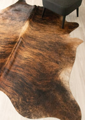 Dark Brindle Cowhide Rug (Size: 240 X 210 CM) CHR2515
