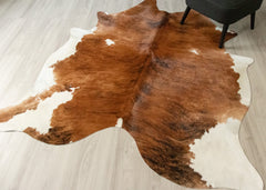 Exotic Tricolor Cowhide Rug (Size: 220 X 100 CM) CHR2522
