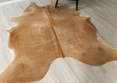 (Rare) Palomino Cowhide Rug (Size: 220 X 200 CM) CHR2525