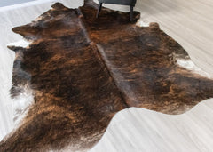 Dark Brindle Cowhide Rug (Size: 270 X 230 CM) CHR2480