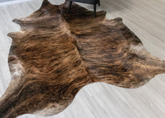 Dark Brindle Cowhide Rug (Size: 250 X 210 CM) CHR2482