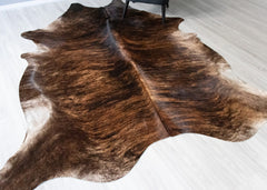 Dark Brindle Cowhide Rug (Size: 260 X 230 CM) CHR2470