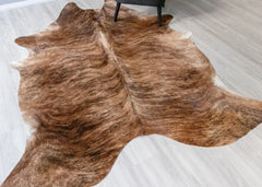Dark Brindle Cowhide Rug (Size: 240 X 200 CM) CHR2484