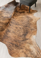 Dark Brindle Cowhide Rug (Size: 250 X 220 CM) CHR2486