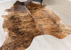 Dark Brindle Cowhide Rug (Size: 250 X 220 CM) CHR2486