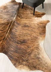 Dark Brindle Cowhide Rug (Size: 240 X 210 CM) CHR2493