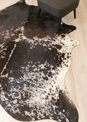 Salt Pepper Black & White Cowhide Rug (Size: 240 X 200 CM) CHR2244