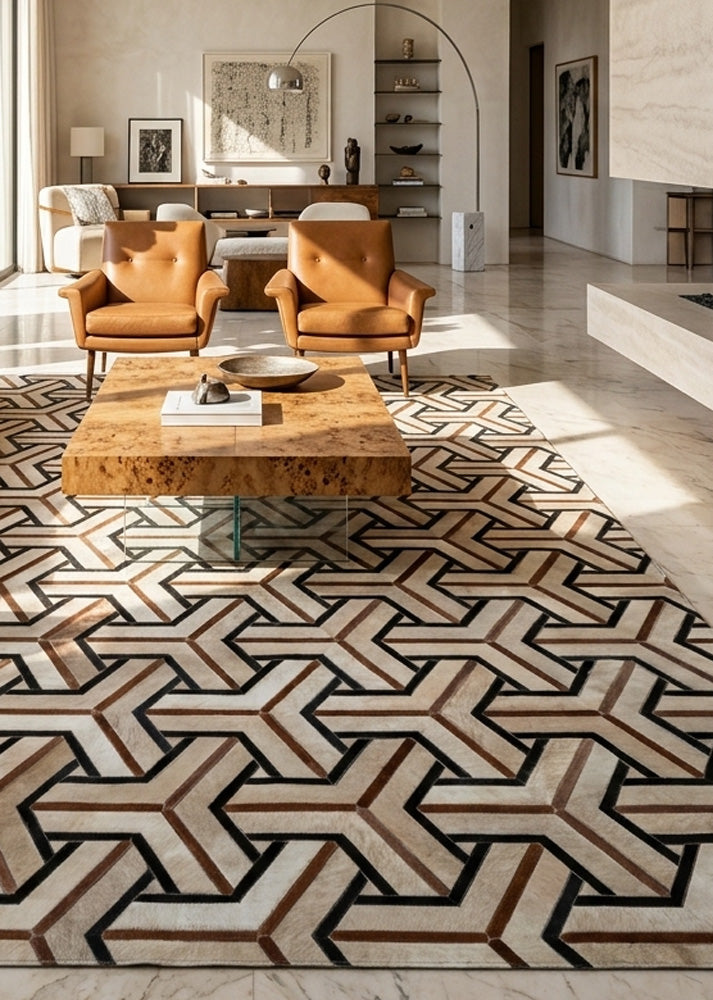 Crossway Cowhide Patchwork Rug