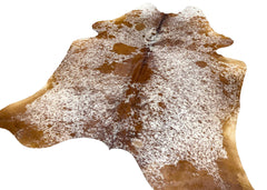Salt Pepper Brown & White Cowhide Rug (Size: 250 X 210 CM) CHR2030