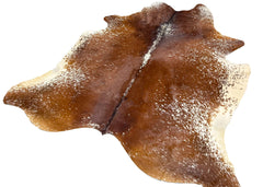 Salt Pepper Brown & White Cowhide Rug (Size: 240 X 200 CM) CHR2035