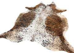 (Rare) Salt Pepper Tri-Color Cowhide Rug (Size: 250 X 210 CM) CHR2042
