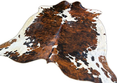Exotic Tricolor Cowhide Rug (Size: 250 X 210 CM) CHR2316