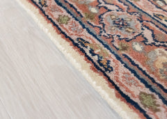 Oriental Agra Hand-Knotted Floral Wool Hallway Runner Rug – 90 x 160 cm