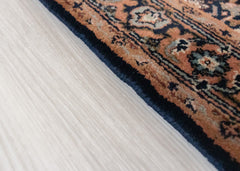 Oriental Agra Hand-Knotted Floral Wool Hallway Runner Rug – 95 x 170 cm