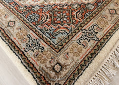 Oriental Agra Hand-Knotted Wool Mahi Hallway Runner Rug – 80 x 210 cm