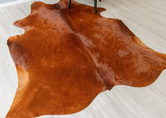 Natural Brown Cowhide Rug (Size: 250 X 200 CM) CHR2060