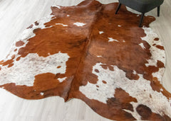Exotic Tricolor Cowhide Rug (Size: 250 X 220 CM) CHR2002