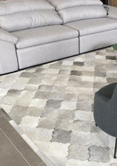 stitched patchwork cowhide rug Australia