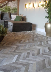 Cowhide Patchwork Rug